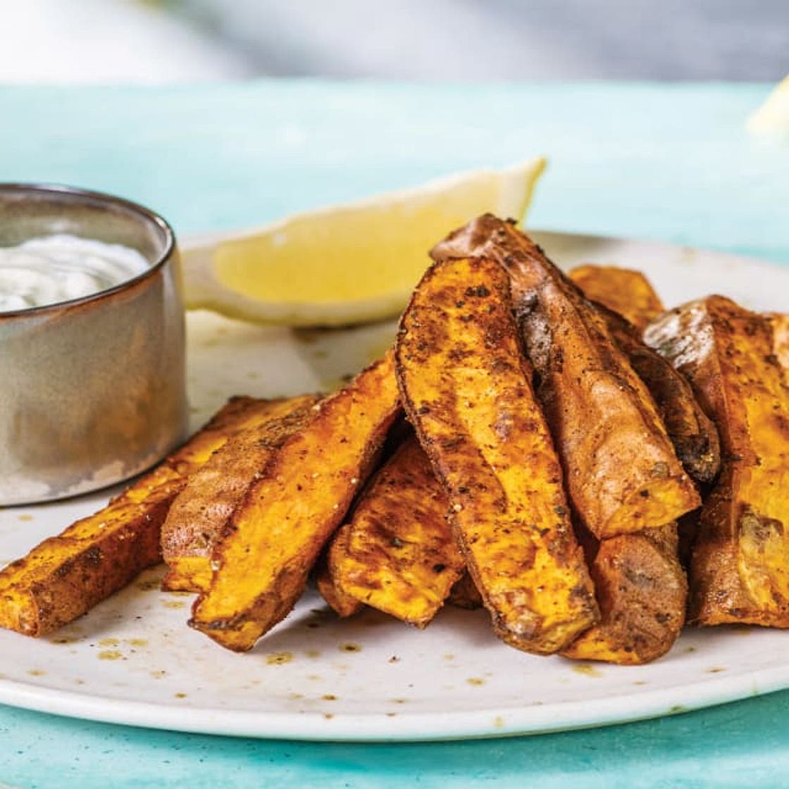 Smokey Kumara Wedges with Lemon & Coriander Aioli | Serves 2