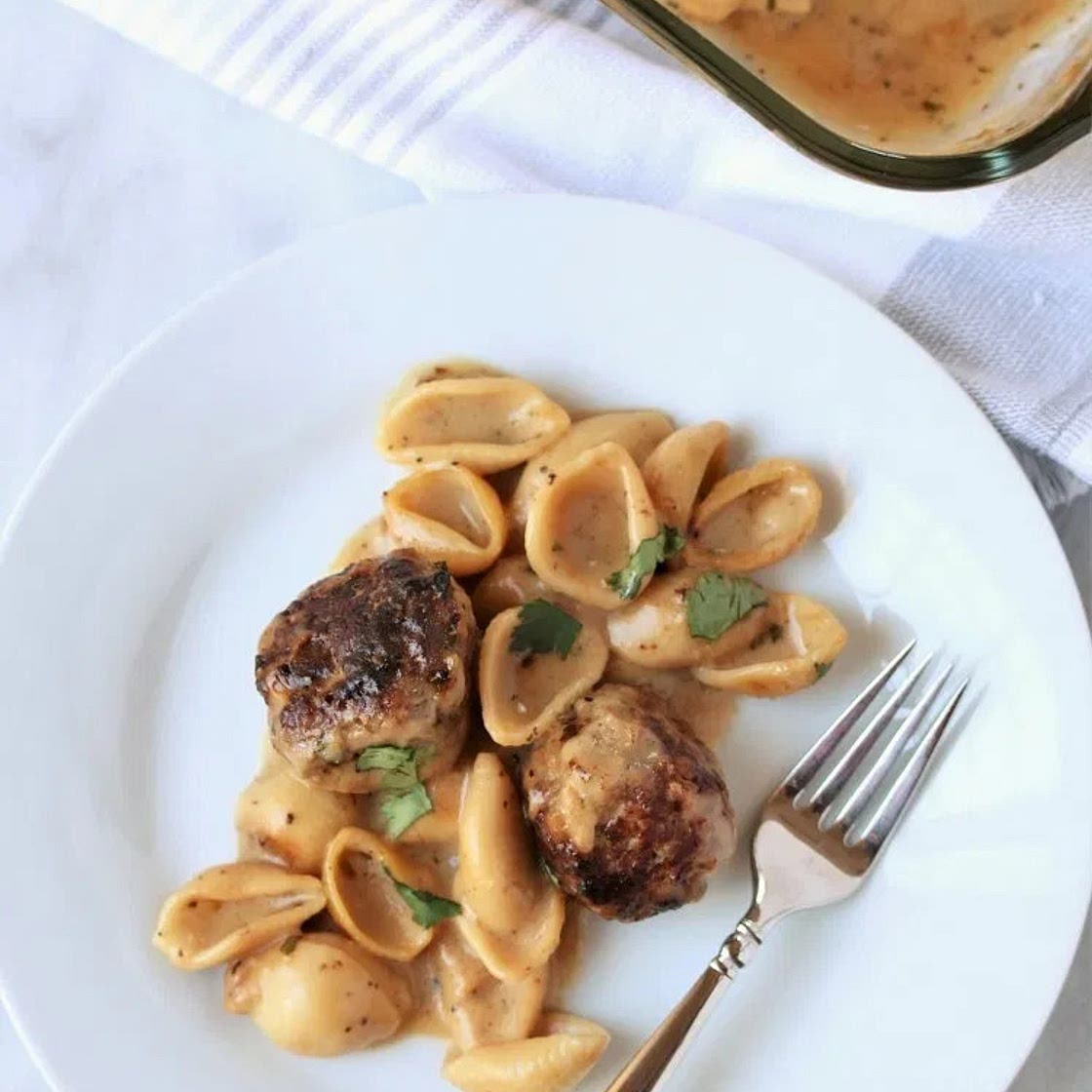 Swedish Meatball Pasta Bake