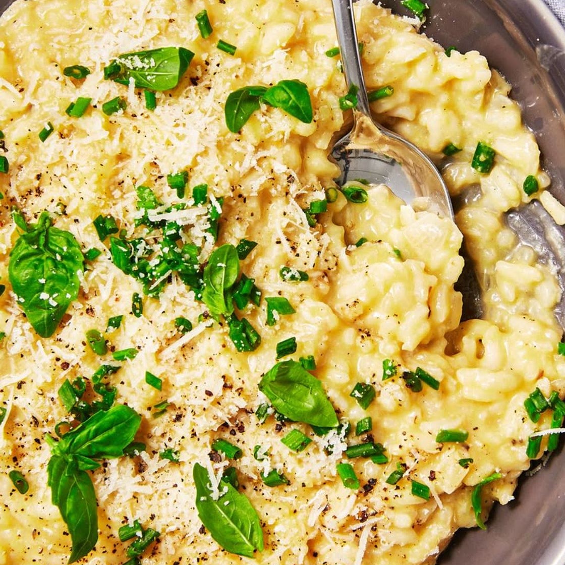 Risotto with spinach