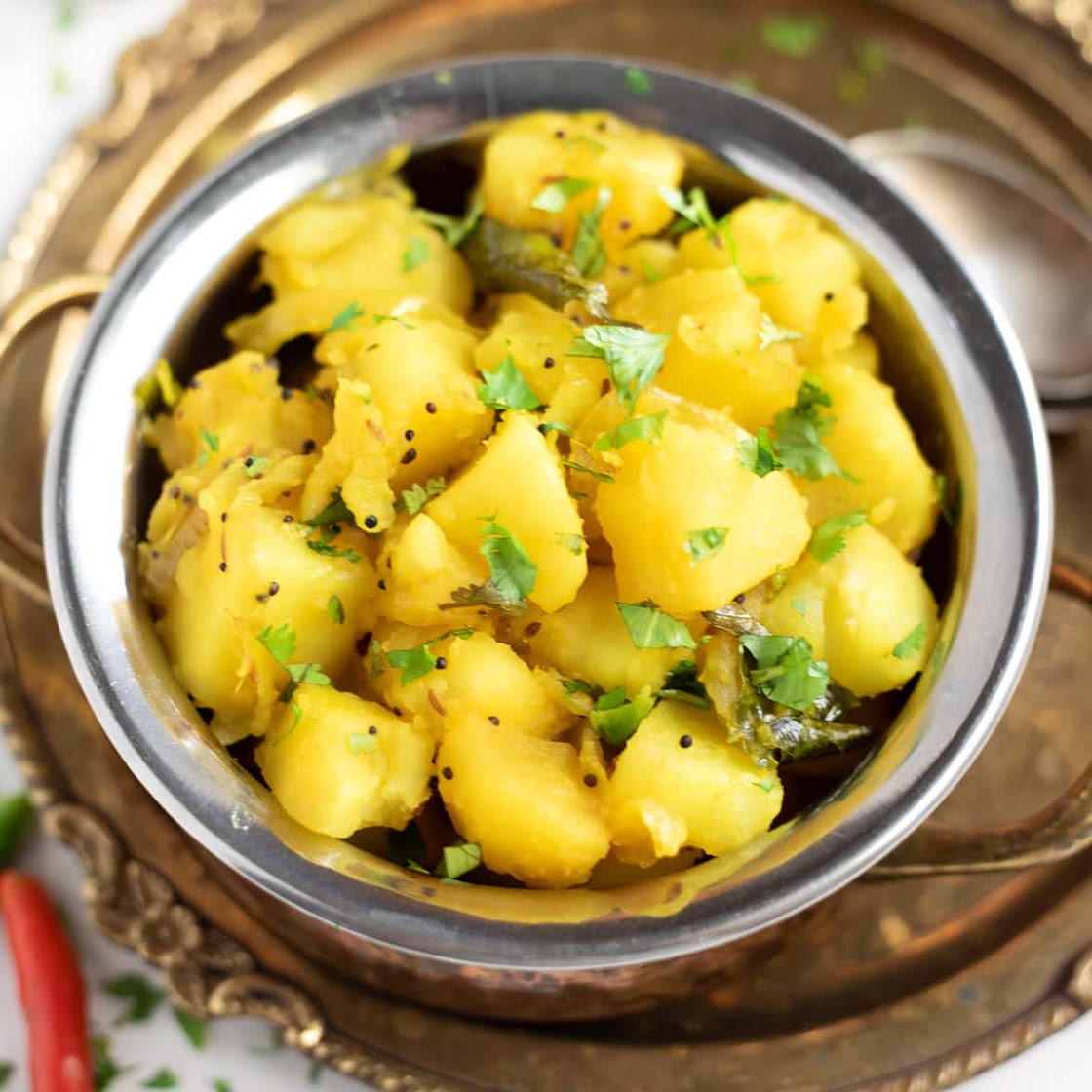 Potato Masala - Instant Pot & Stovetop