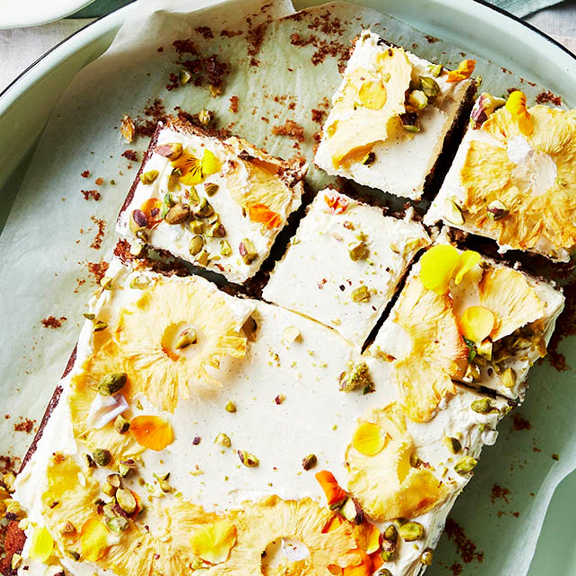 Pineapple and coconut cake