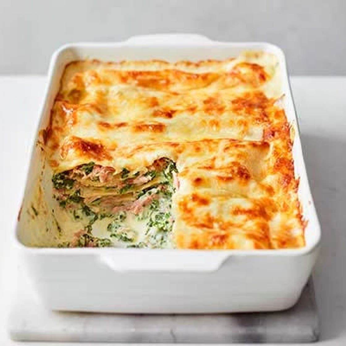 Cheesy Ham Hock, Spinach & Ricotta Lasagne