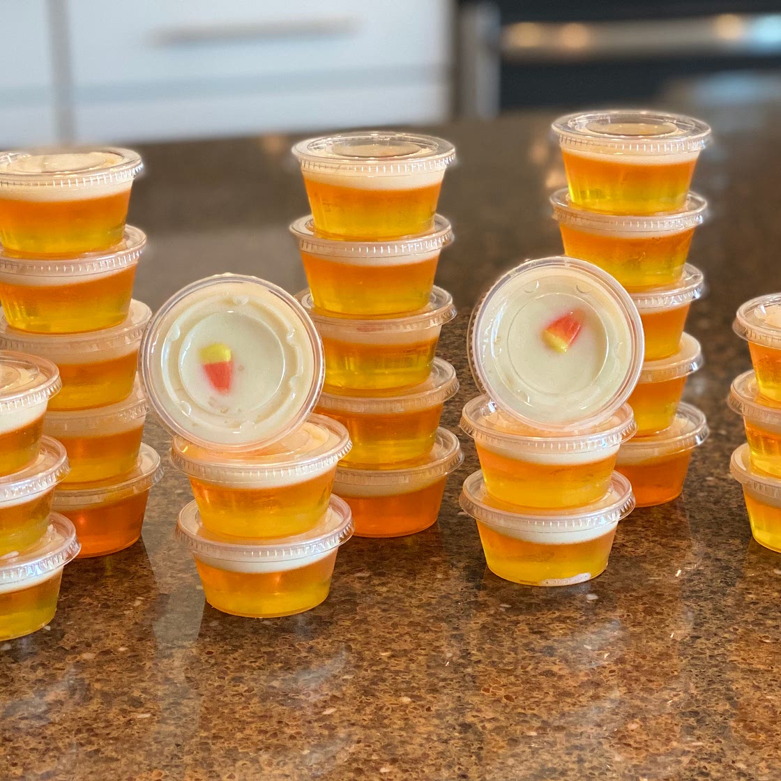 Halloween Candy Corn Jell-O® Shots