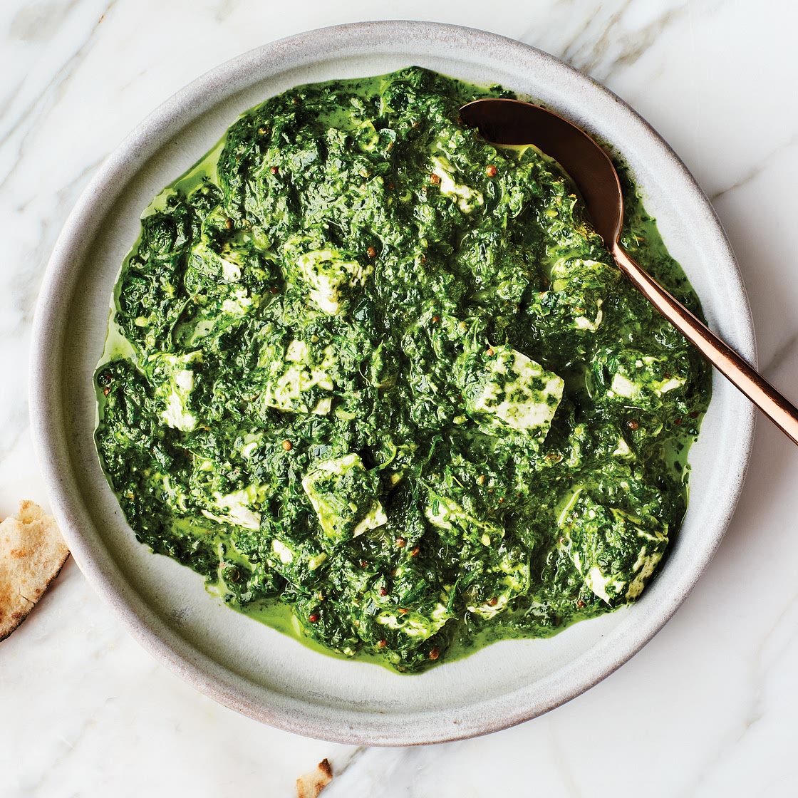 Saag Paneer, But With Feta