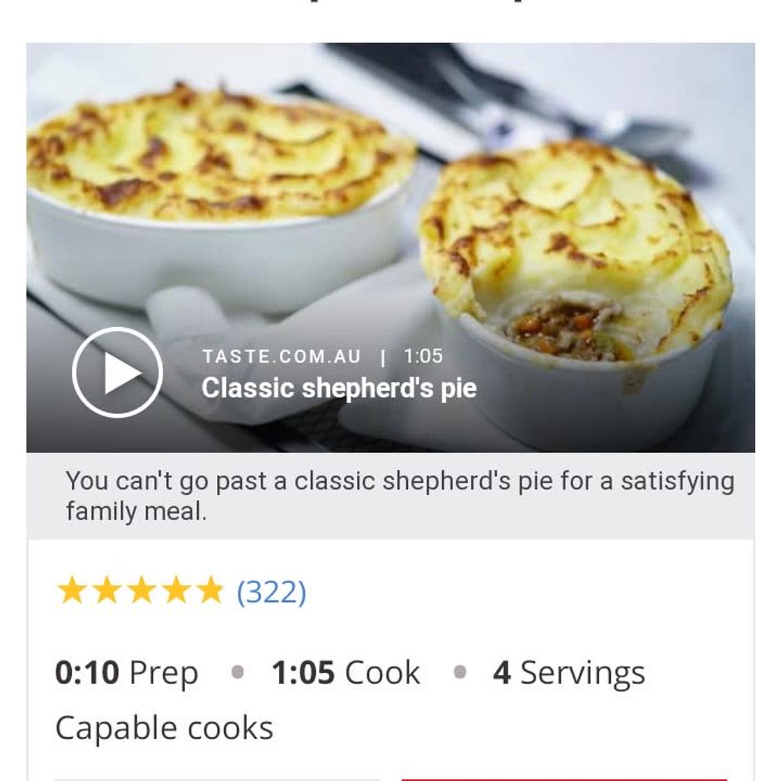 Classic Shepard's Pie