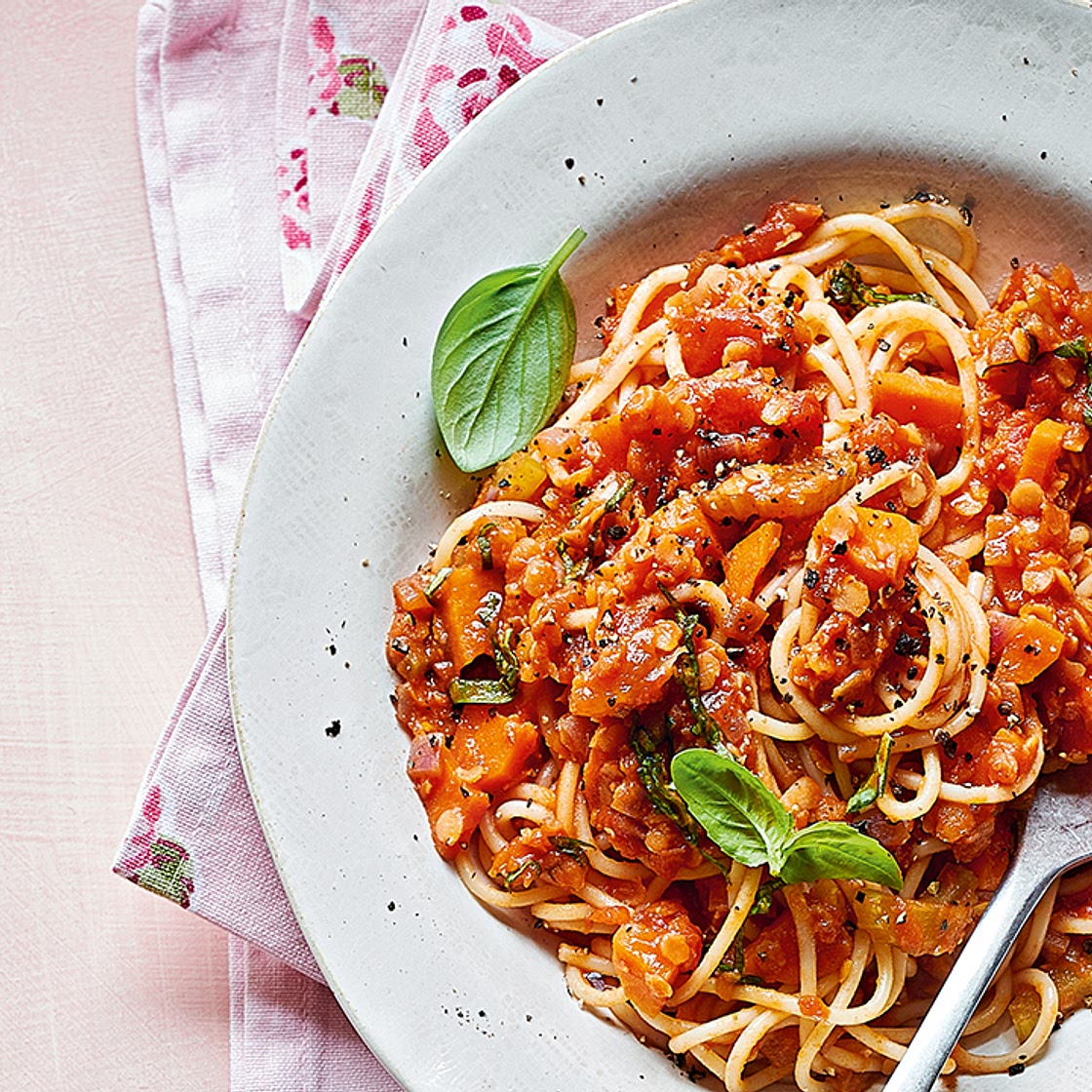 Lentil spaghetti