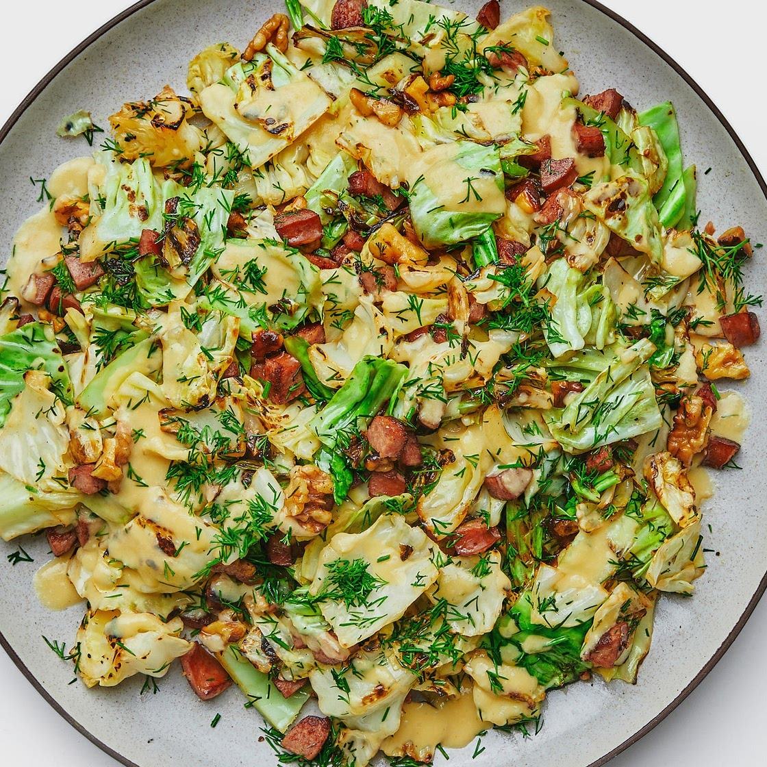 Kielbasa-Cabbage Stir-Fry