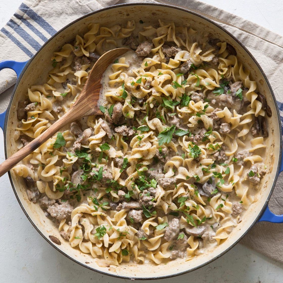 One-Pot Ground Beef Stroganoff