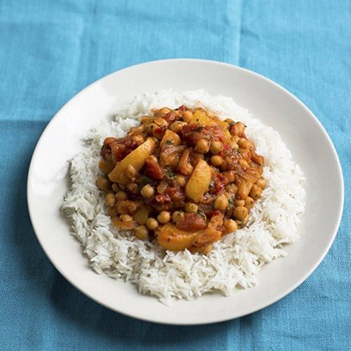 Peach and Chickpea Curry (Jack Monroe)