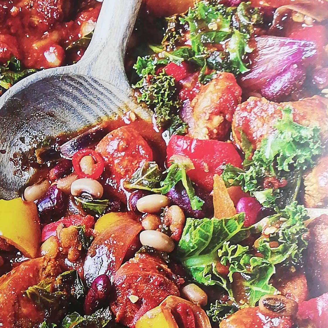 Chorizo and turkey feijoada