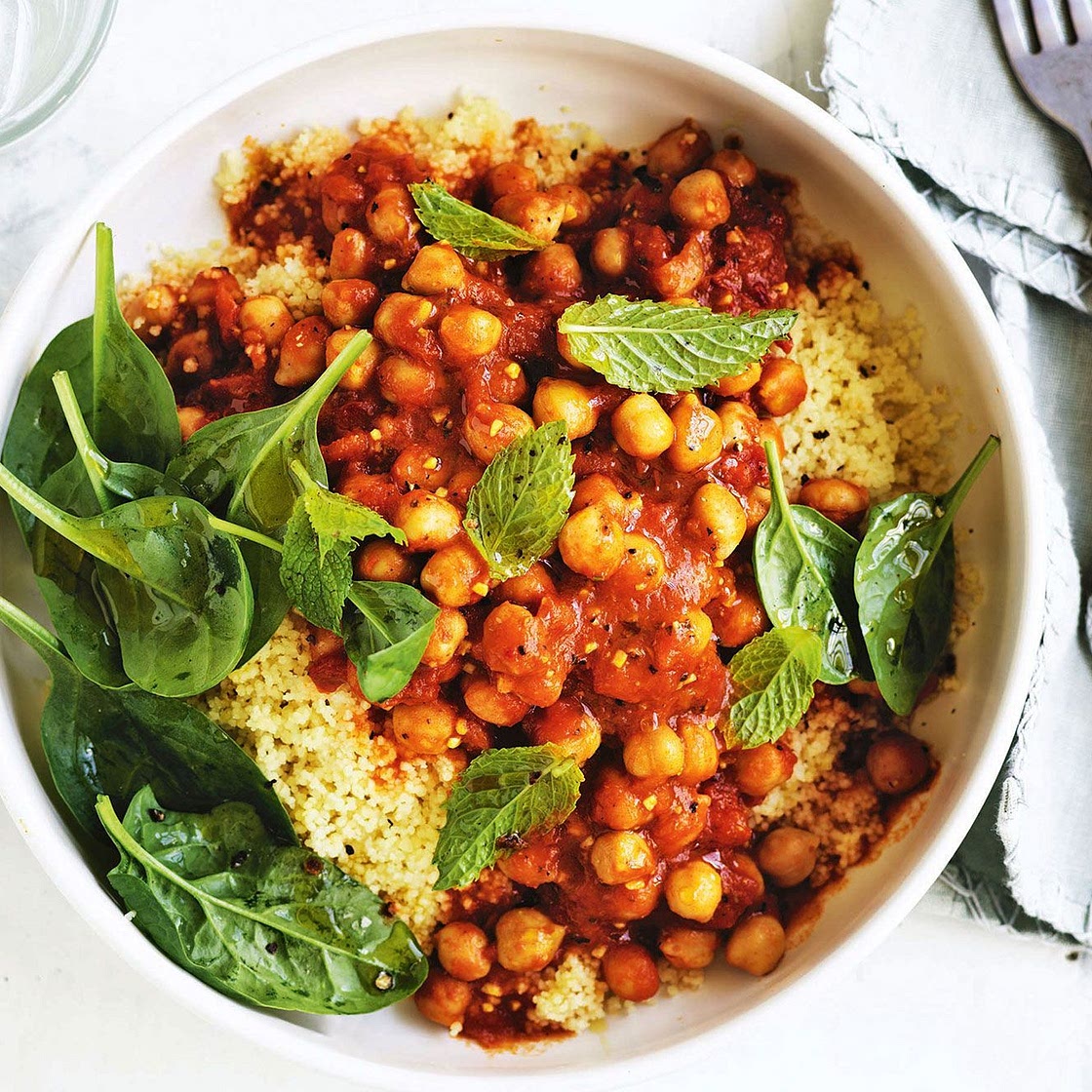 Moroccan chickpea tagine