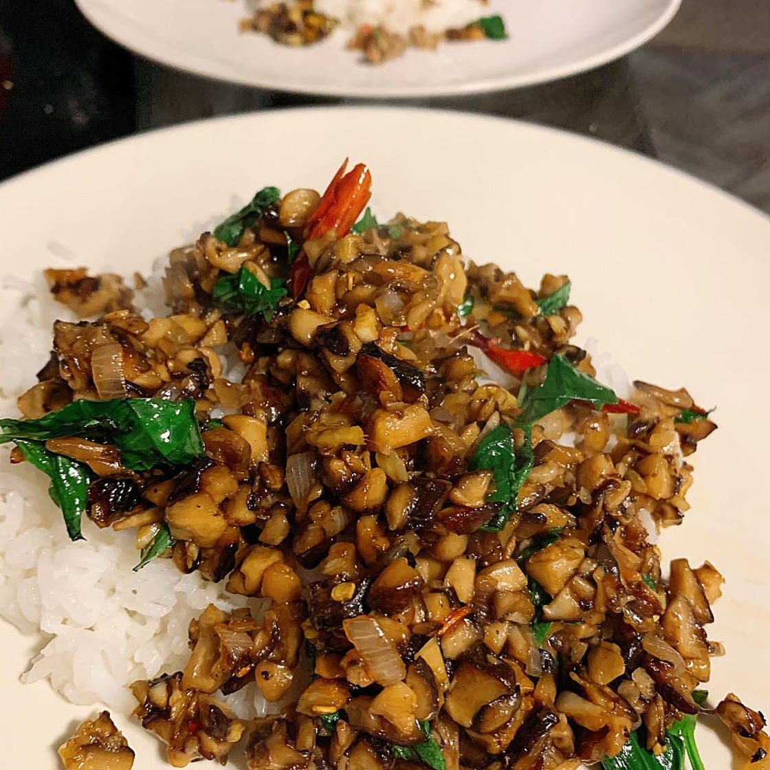 Thai Basil Mushrooms