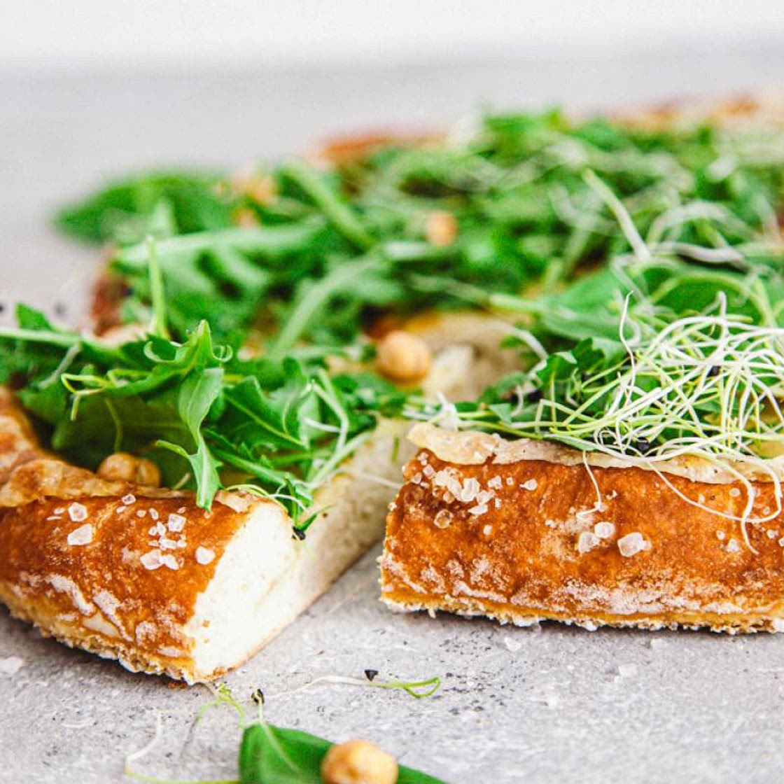 Pizza de Sils vegan