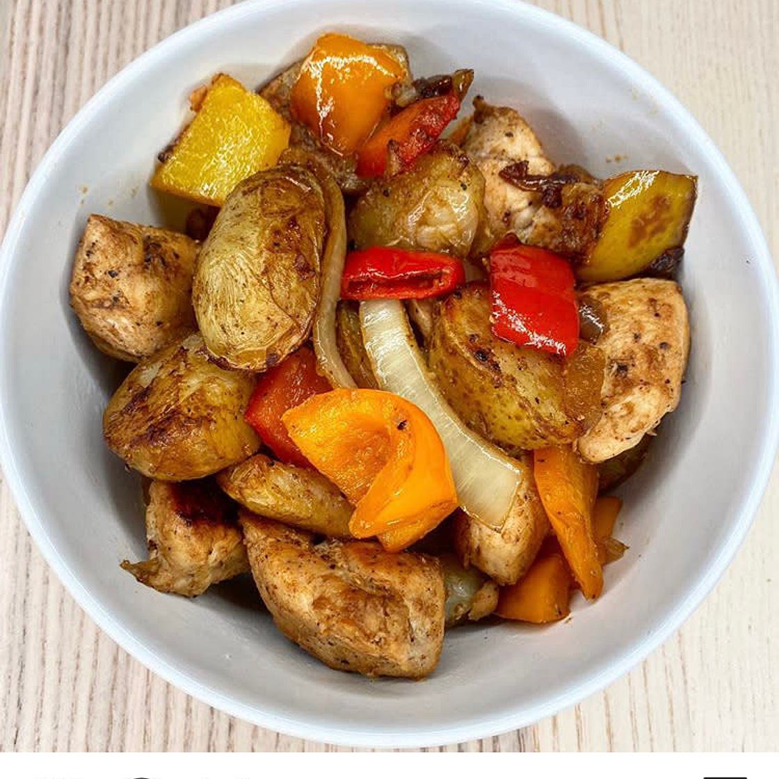 Salt and pepper chips’ with chicken