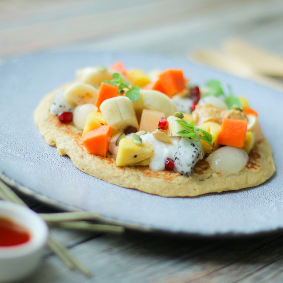 Banana & Chickpea Pancakes - Gluten free & Vegan