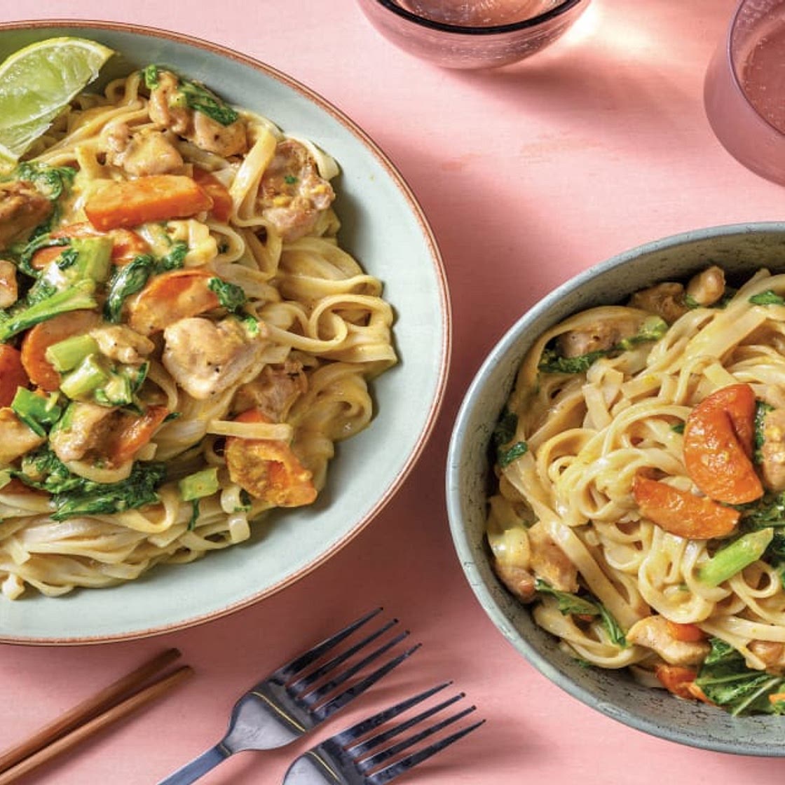 Saucy Coconut & Chicken Noodles with Lemongrass & Ginger