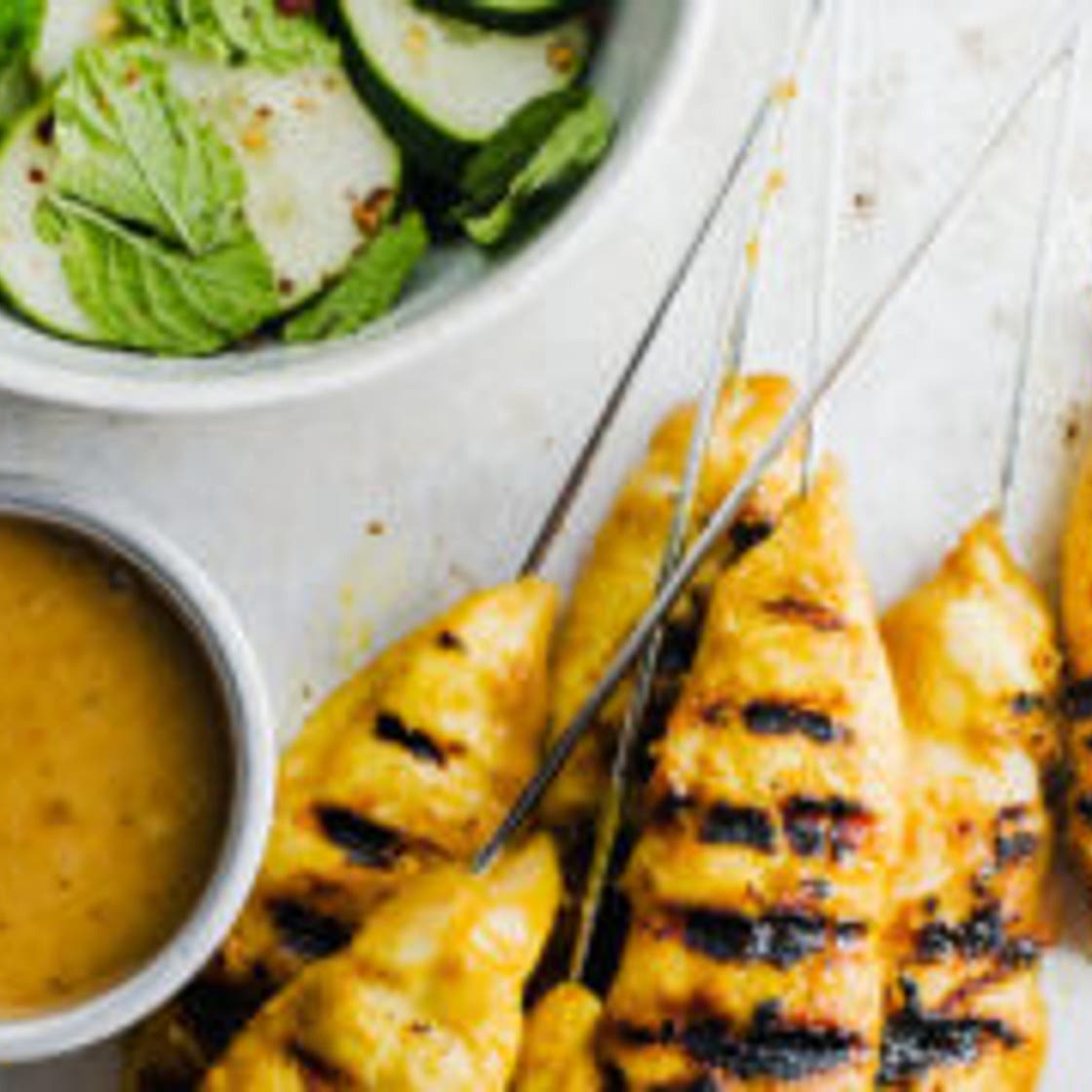 Chicken Satay with Peanut Sauce
