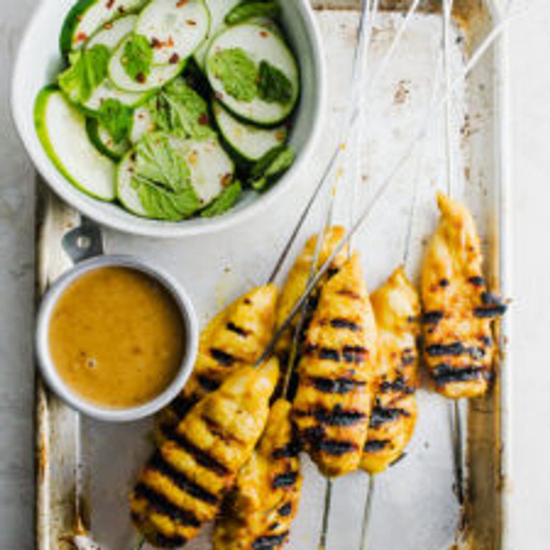 Chicken Satay with Peanut Sauce