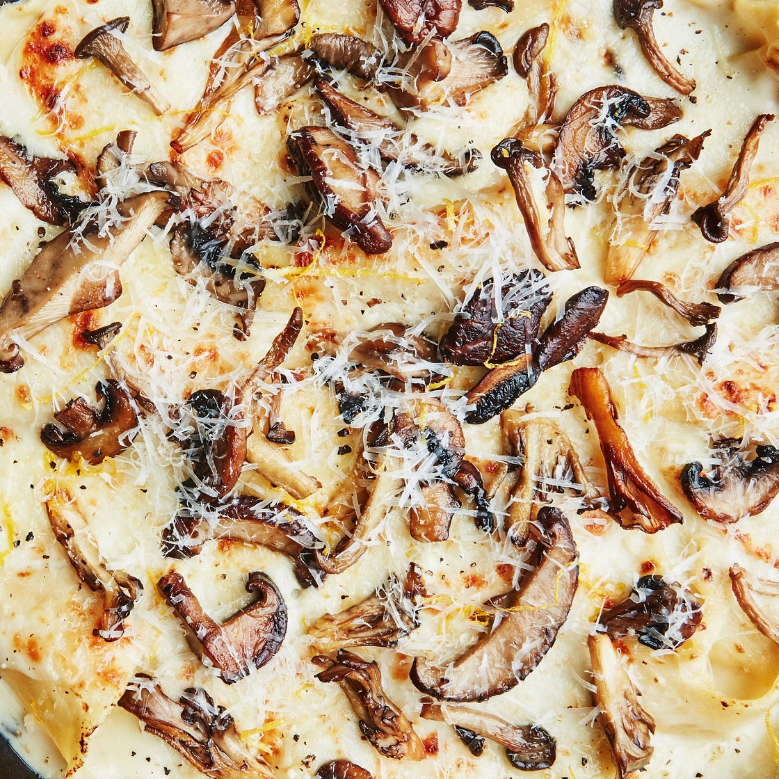 Skillet Mushroom Lasagna
