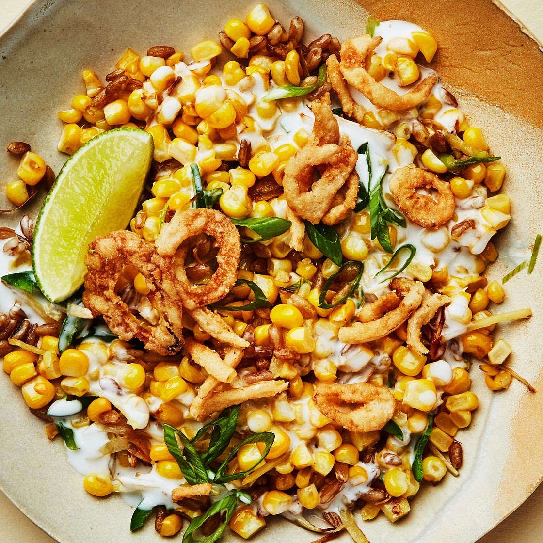 Coconut-Creamed Corn and Grains