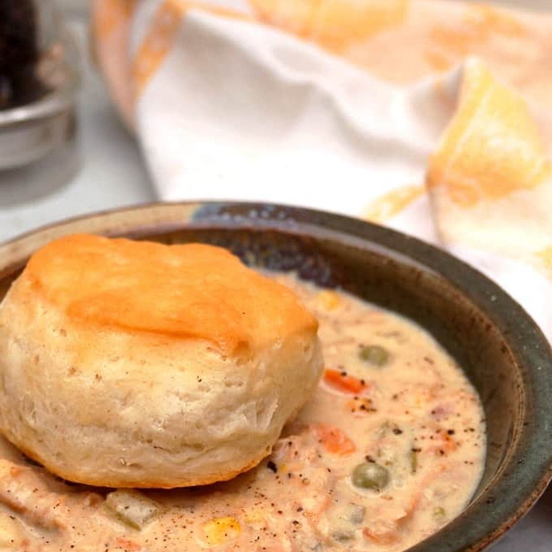 Skinny Chicken Pot Pie Soup - Free Style in KItchen