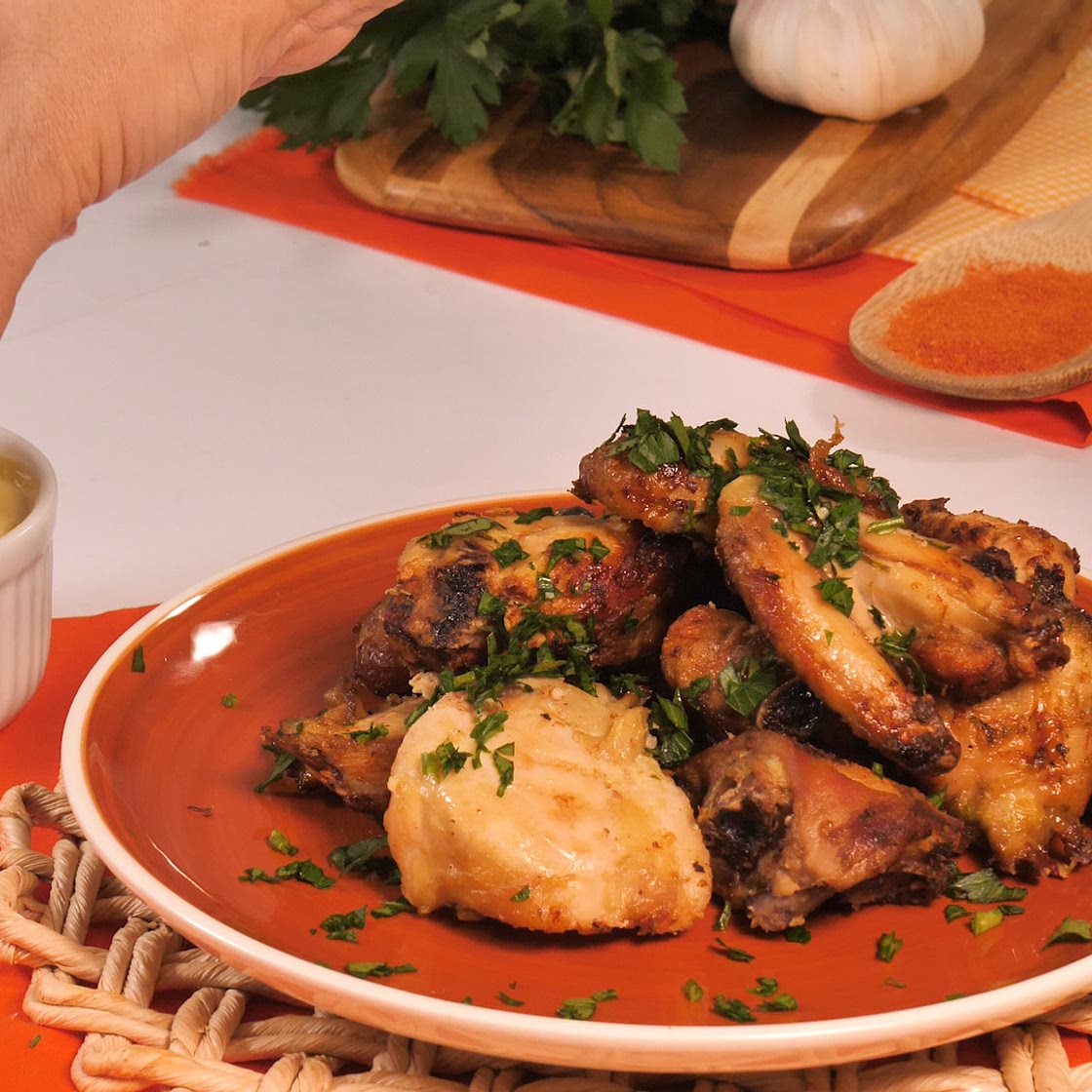 Frango frito na panela de pressão