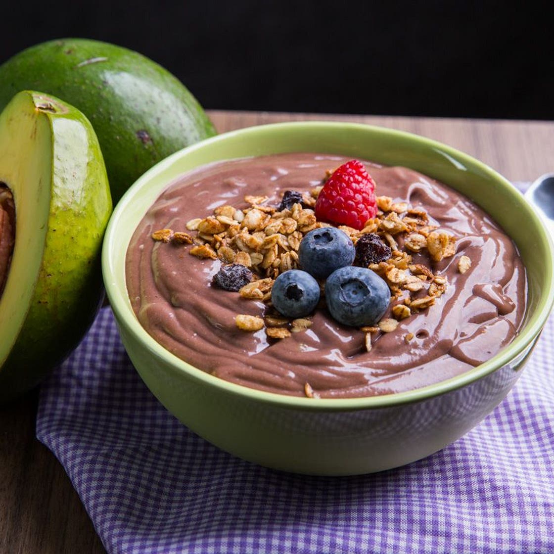 Creme de açaí com abacate