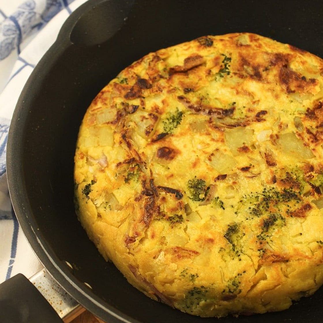 Fritada de batata com azeitonas