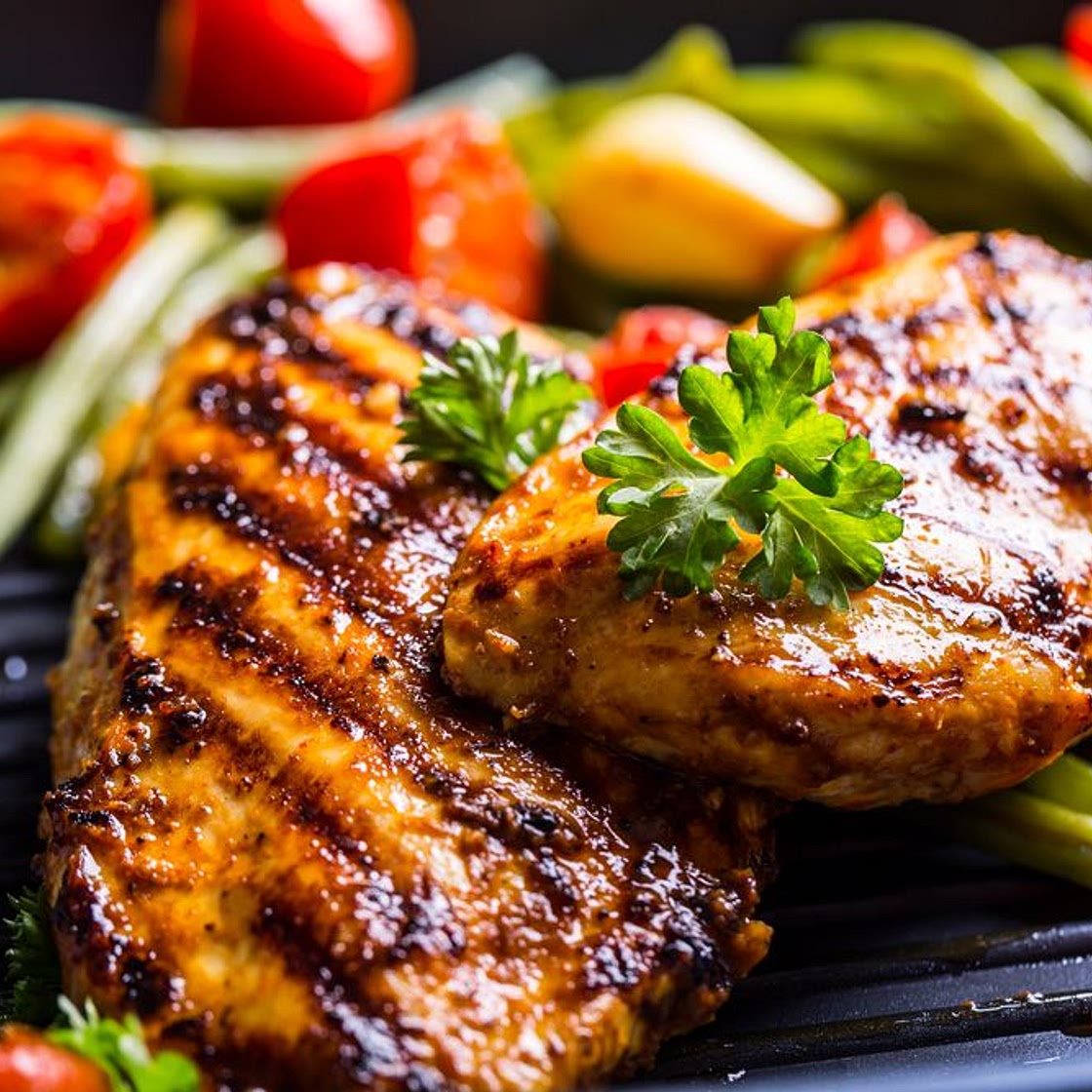 Frango com manteiga de ervas