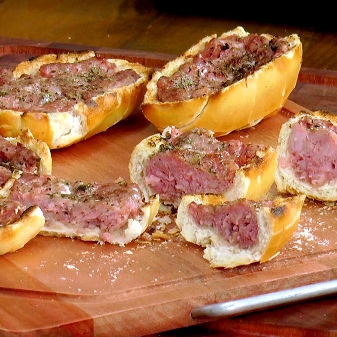 Pão com linguiça