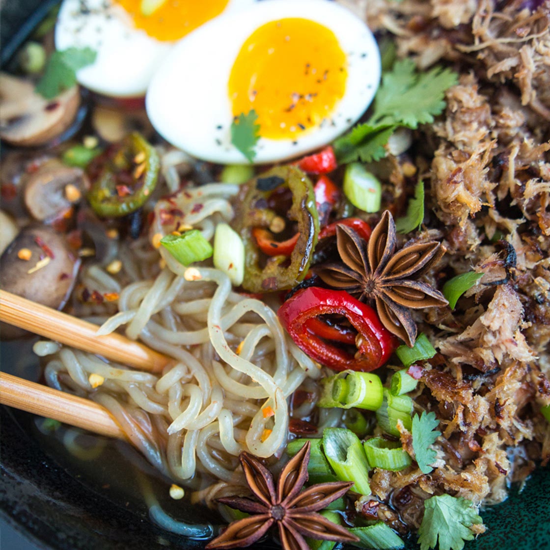 Slow-Cooker Spiced Pork Ramen