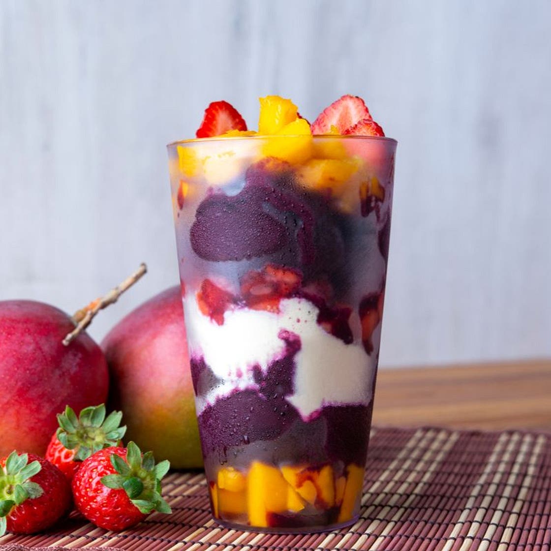 Açaí de salada de frutas