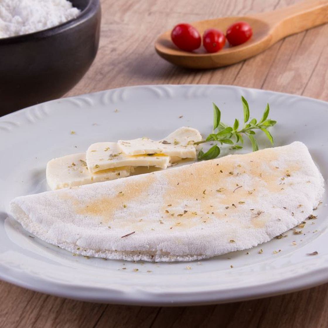 Crepioca de aveia e coco