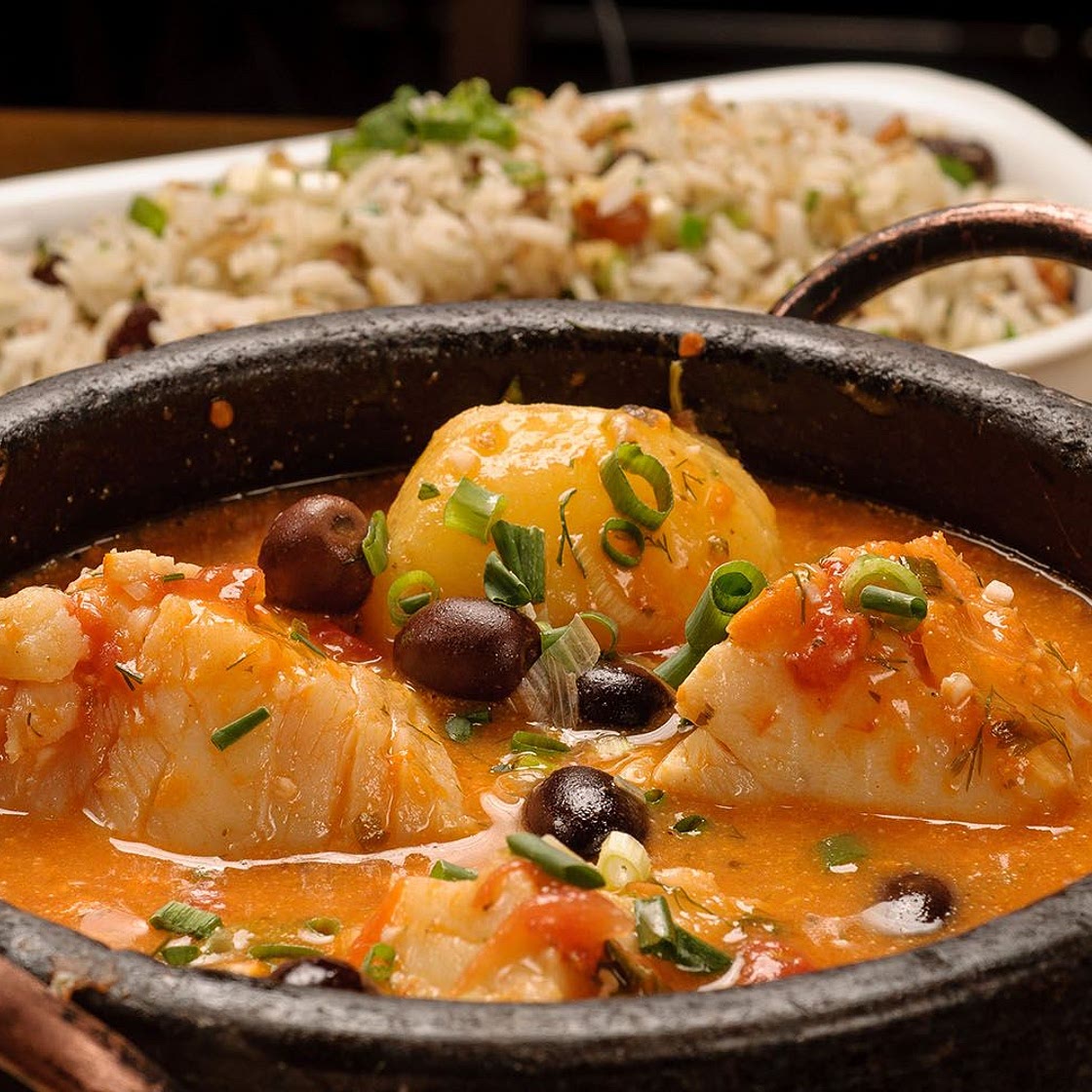 Bacalhau ao leite de coco