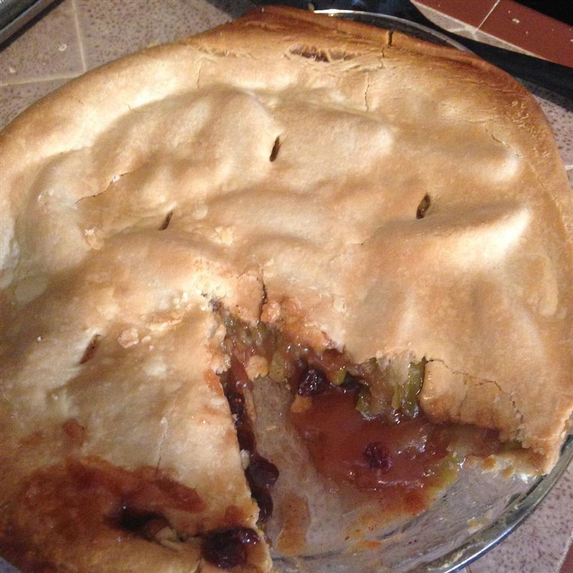 Caramel Apple Cranberry Pie