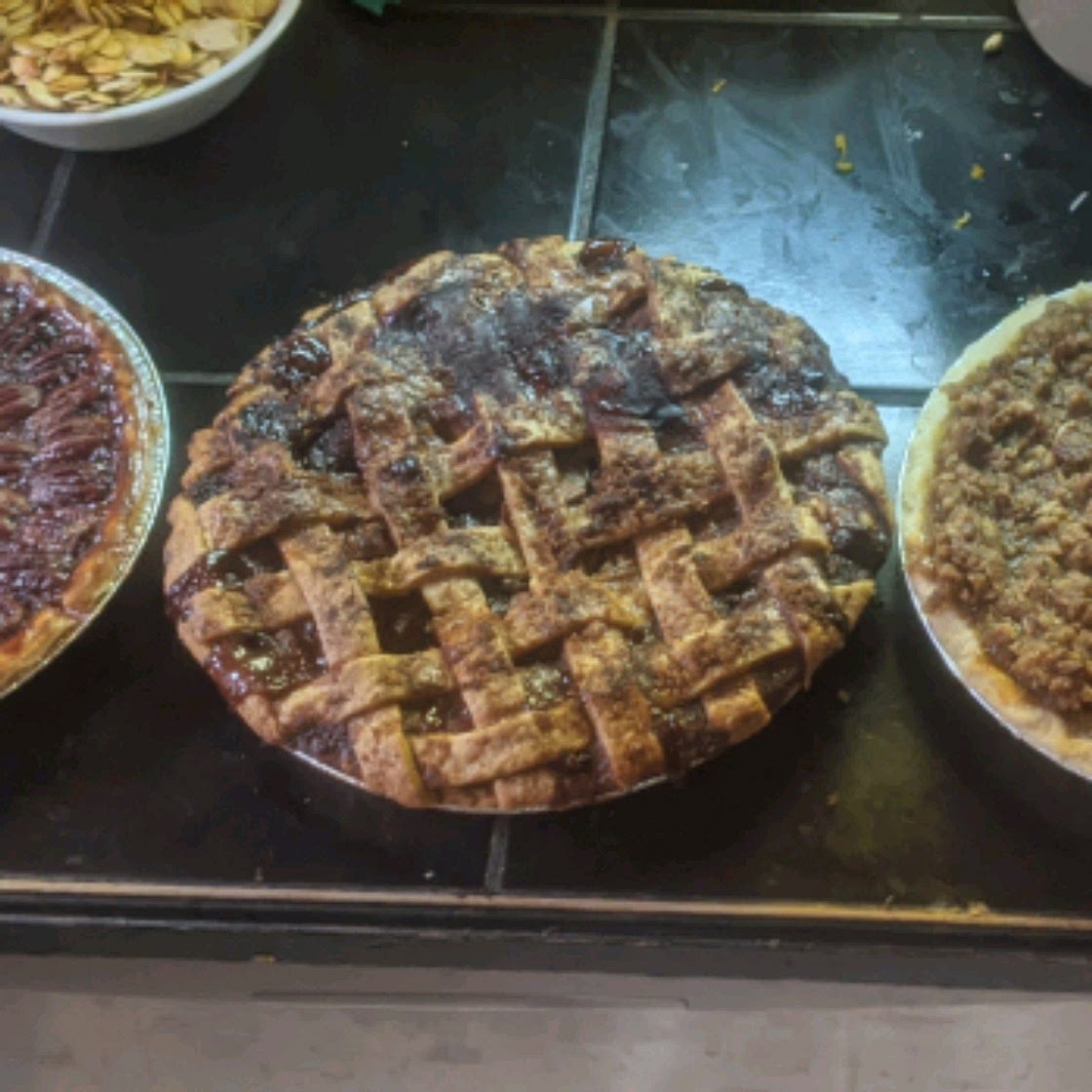 Caramel Apple Cranberry Pie