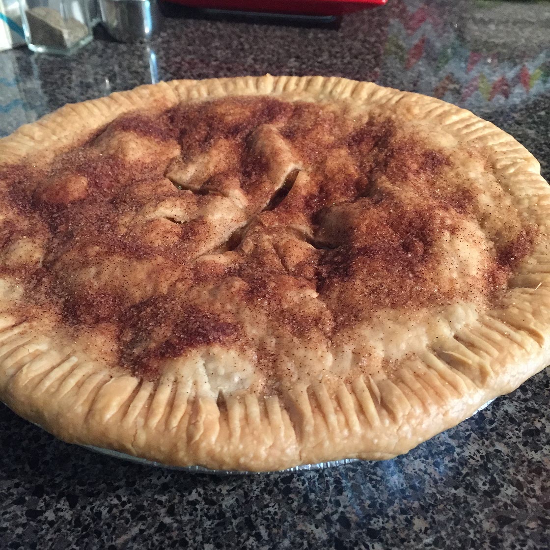 Caramel Apple Cranberry Pie