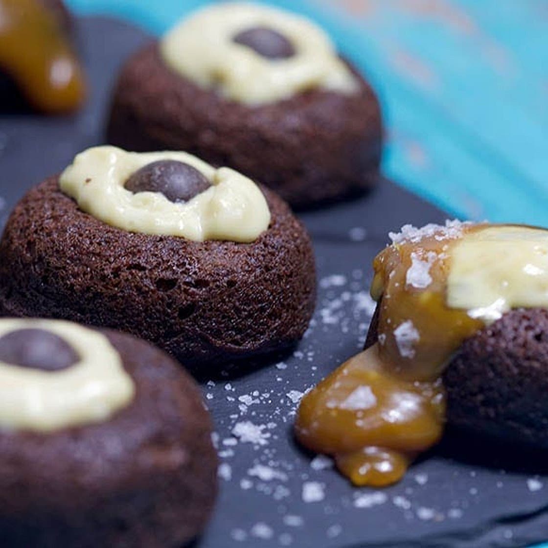 Keto Caramel Custard Donuts