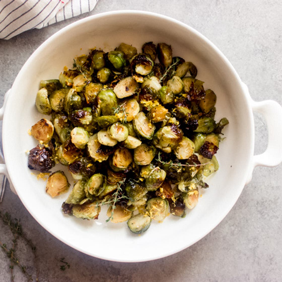 Maple Roasted Brussel Sprouts