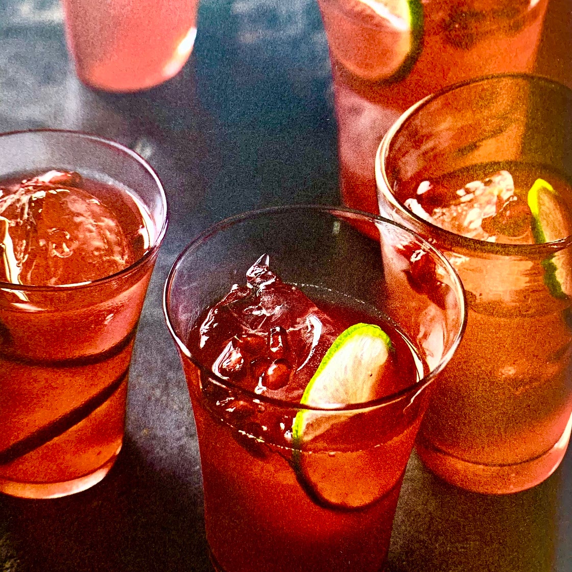 Pomegranate and chilli margaritas