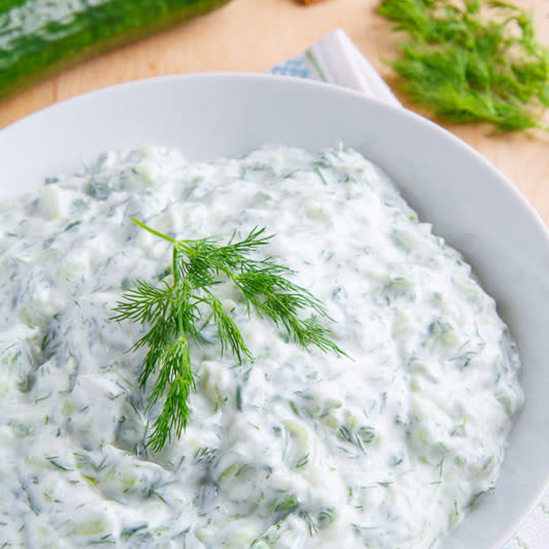 Dairy free Tzatziki cucumber dip