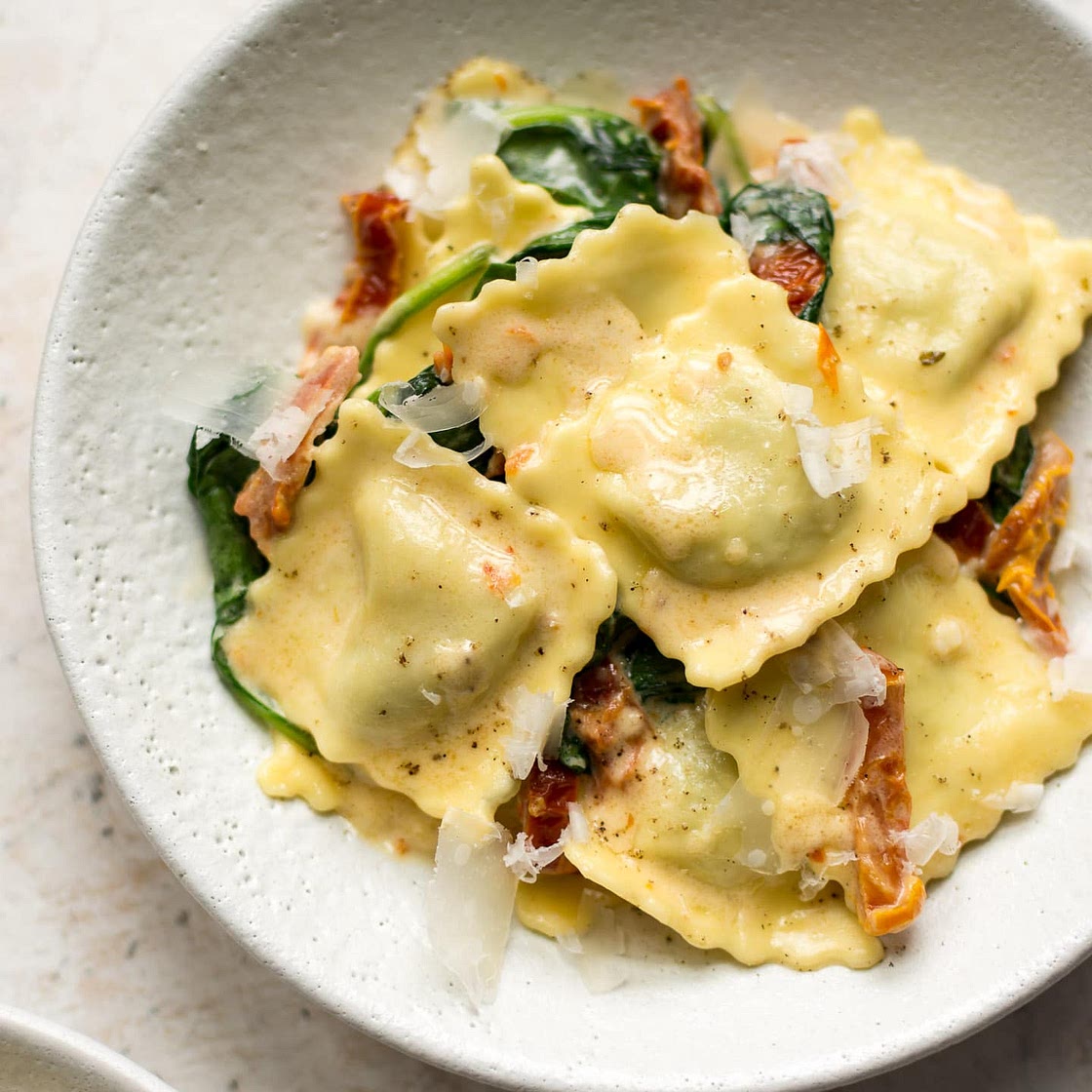 Creamy Tuscan Ravioli