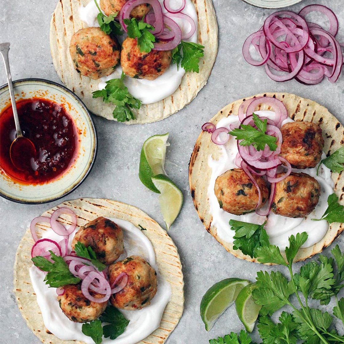 Turkey Meatball Tacos - amelia freer