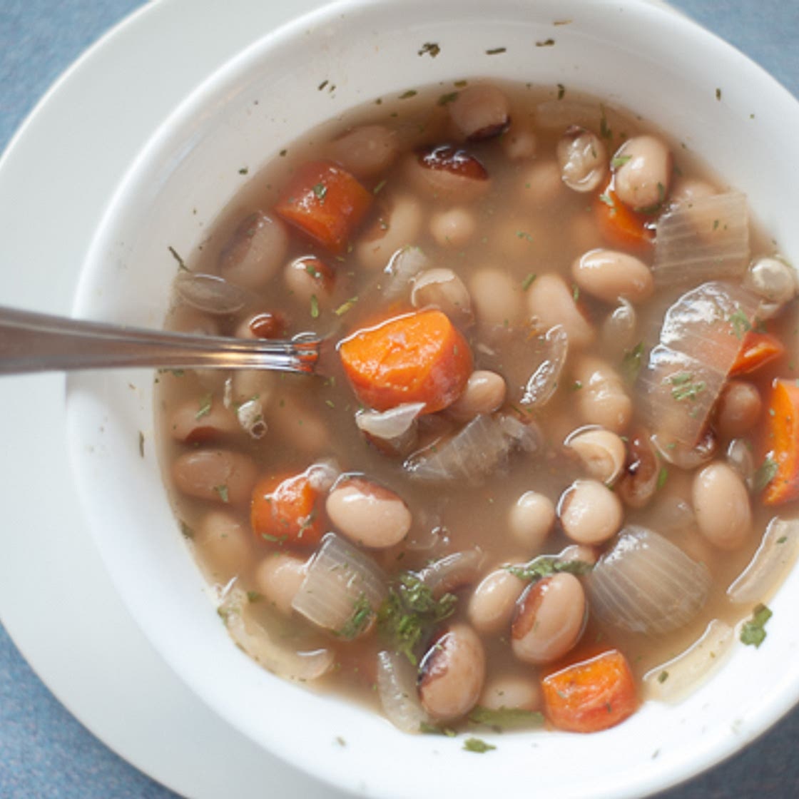 Slow Cooker Yellow Eye Bean Soup