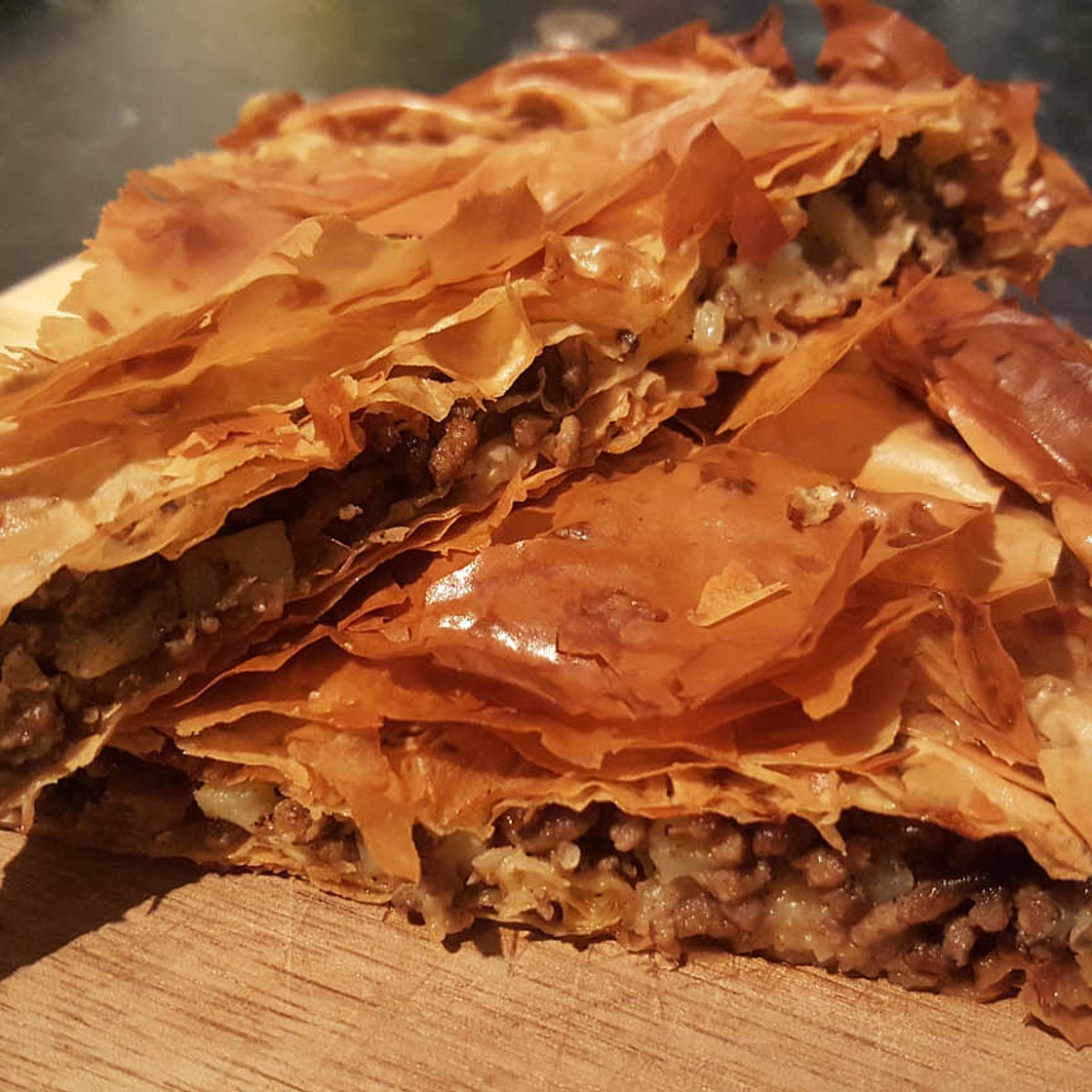 Meat Pie | Albanian Byrek me Mish | Pite me Mish