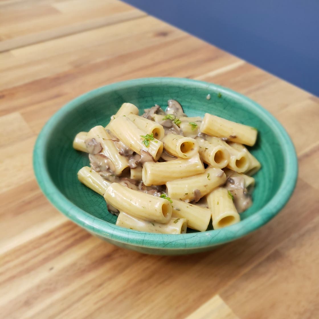 Pasta with Mushroom Herb Cream Sauce
