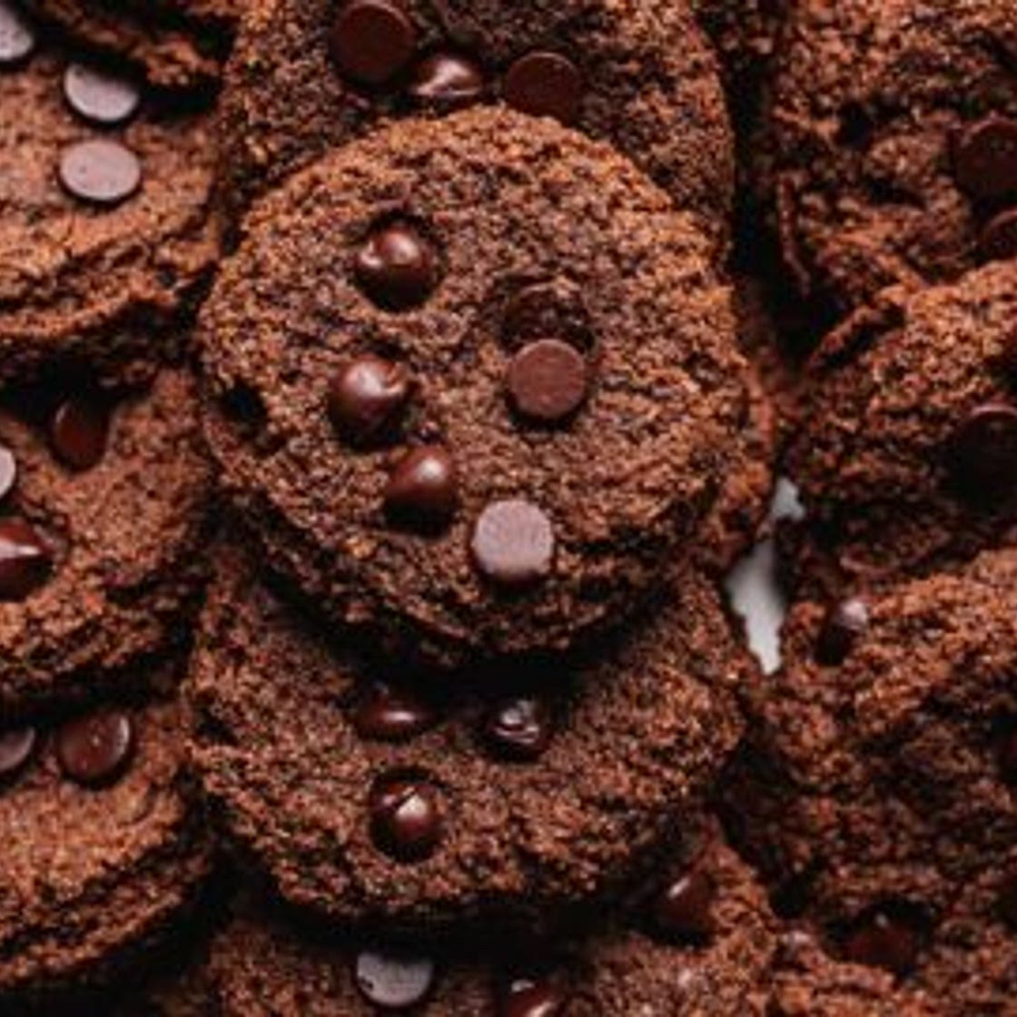 Keto Double Chocolate Chip Cookies