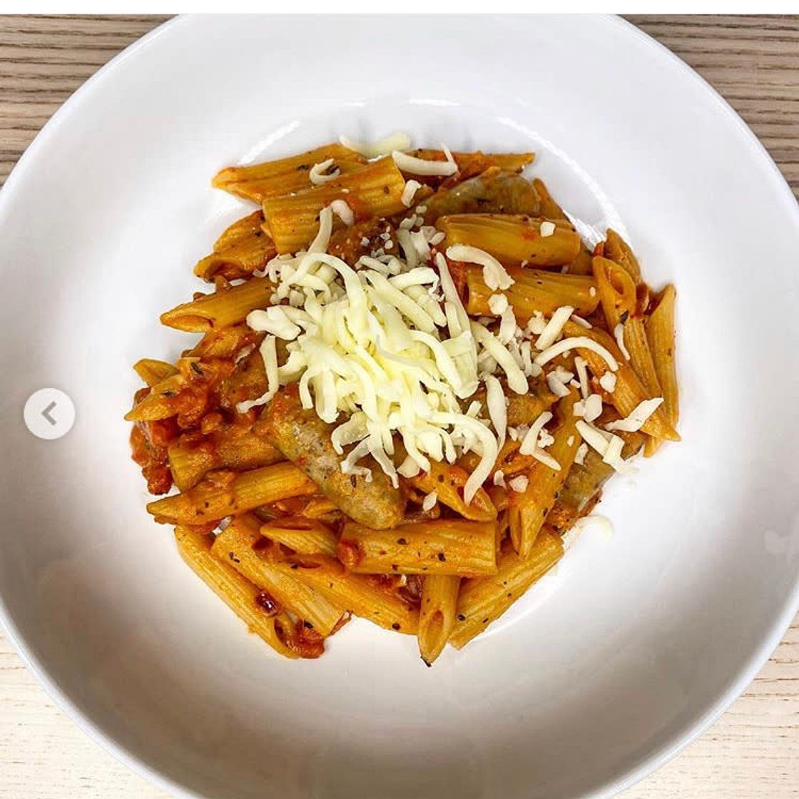 Creamy tomato sausage pasta