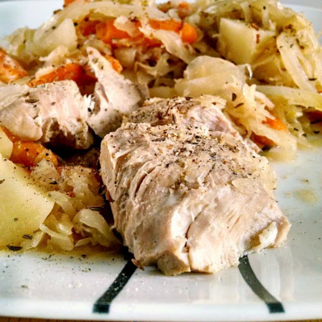 Alsatian Slow Cooker Pork Dinner