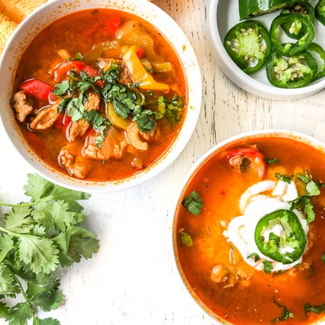 Low Carb Instant Pot Fajita Soup